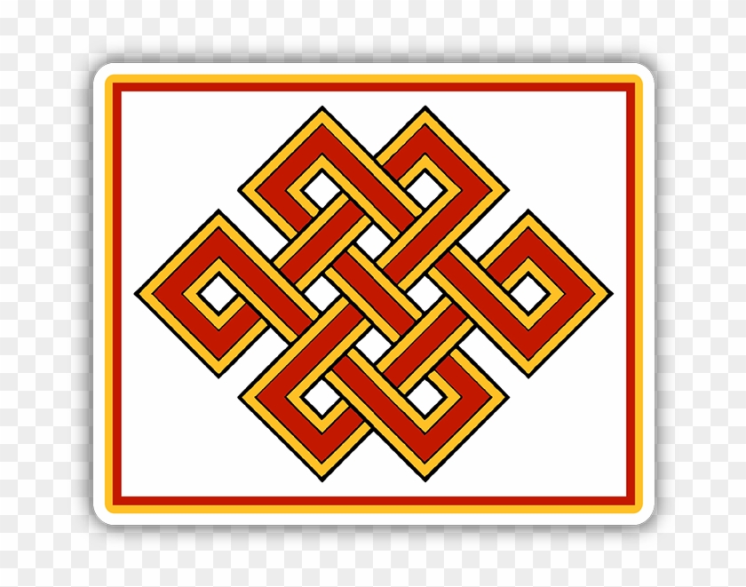 Endless Knot Bumper Sticker - Endless Knot Chinese Knot #1207963