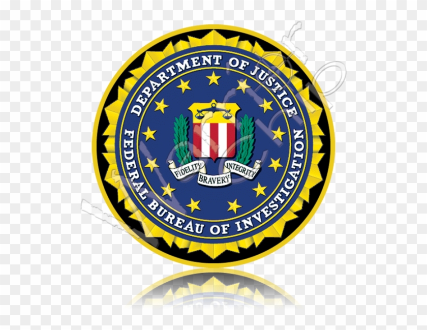 Custom Military Poker Chip Uscg - Federal Bureau Of Investigation Logo #1208083