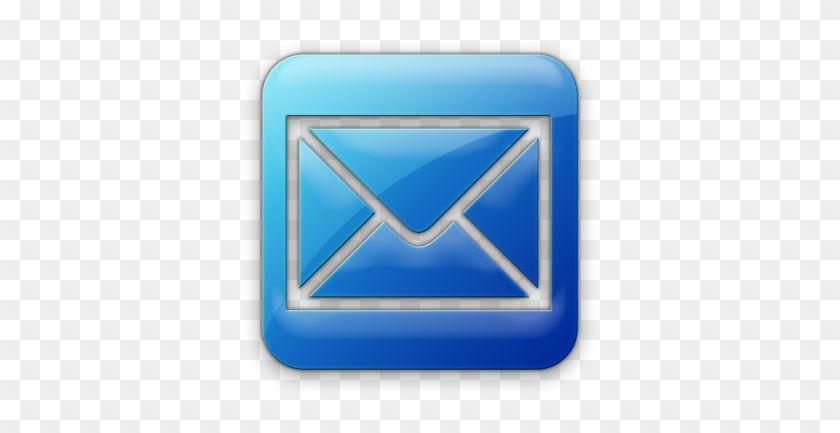 Email Icons Blue Square - Email #1208170