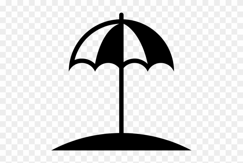 Simpleicons Places Beach Umbrella For Protection From - Beach #1208241