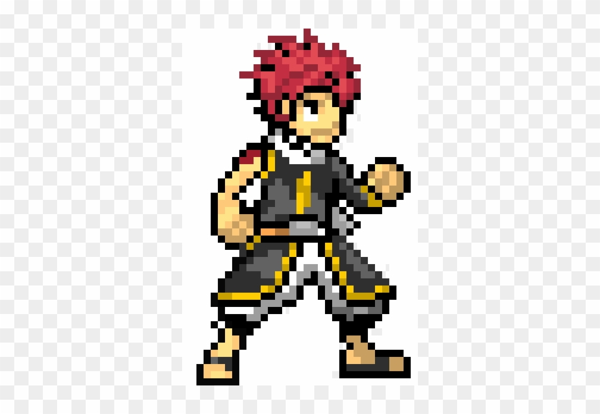 Natsu Fairy Tail - Pixel Art Fairy Tail Natsu #1208249