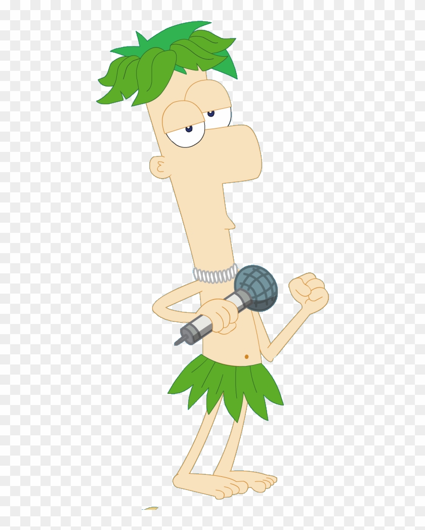 Ferb Hawaiian Garb - Phineas And Ferb Transparent Background #1208384