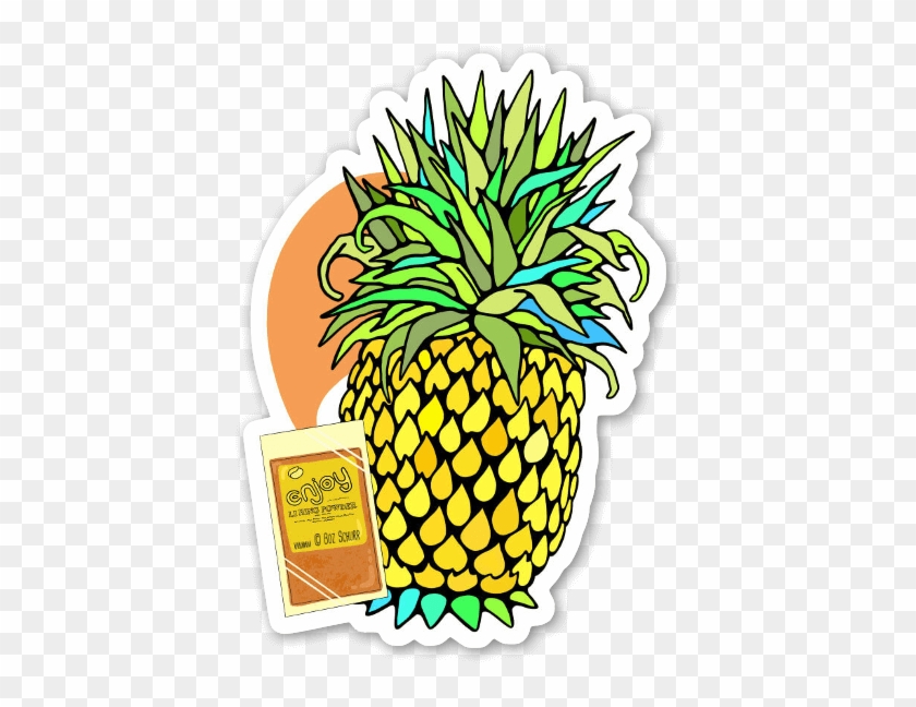 Li Hing Mui Pineapple Sticker - Pineapple #1208407