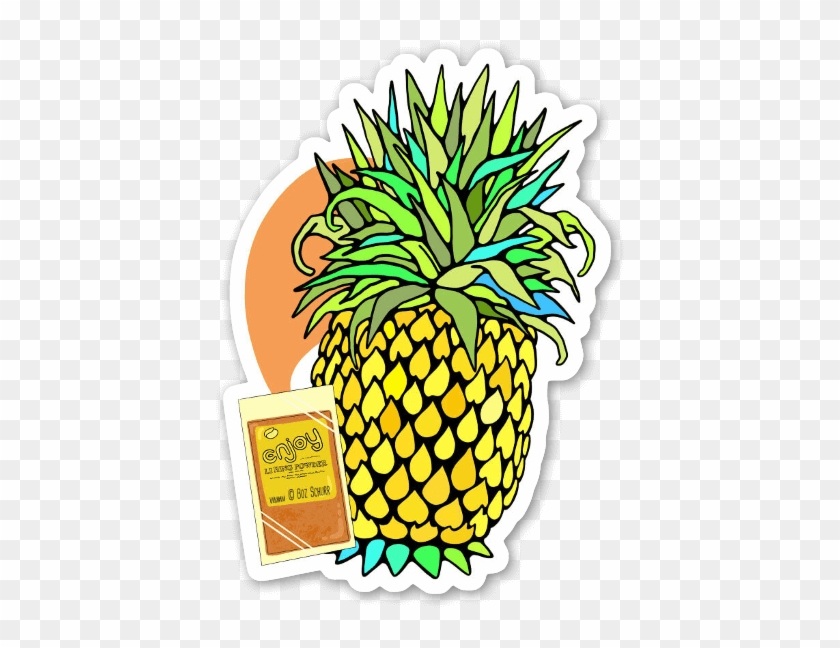 Li Hing Mui Pineapple Sticker - Pineapple #1208407
