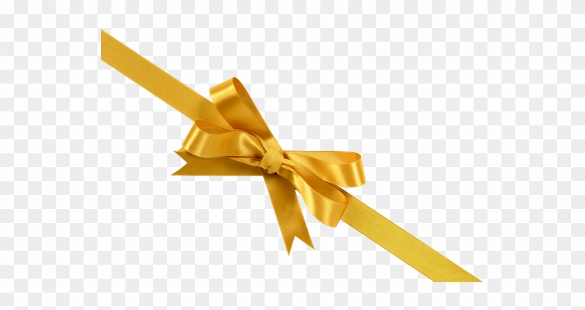 Gold Gift Bow - Gold Ribbon #1208597