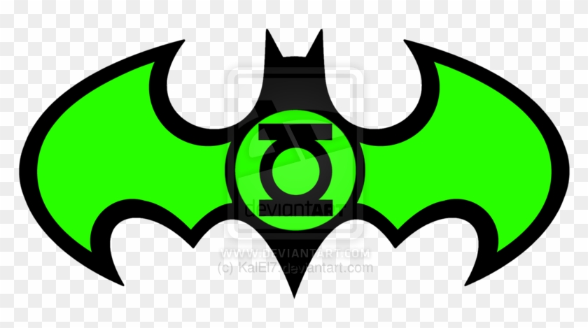 Green Lantern Batman Logo By Kalel7 - Logos De Green Lanter #1208609