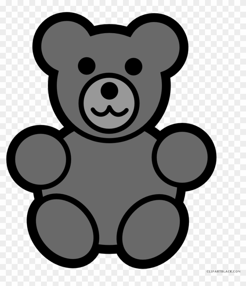 Bear Clip Art Black And White Teddy Giant Panda - Counting Bears Coloring Page #1208661