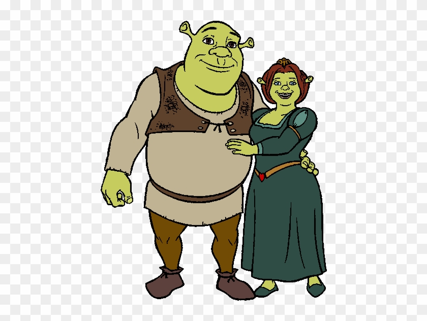 When Did Fiona Realized That Shrek Was Her True Love - Shrek And Fiona Cartoon #1208696