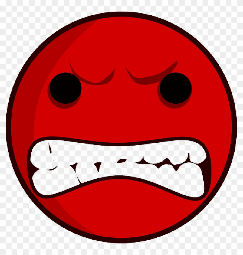 Red Sad Face Clip Art - Angry Faces Clip Art #1208698