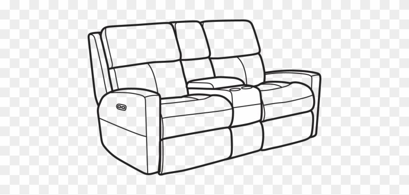 Leather Power Reclining Loveseat With Console And Power - Recliner #1208901