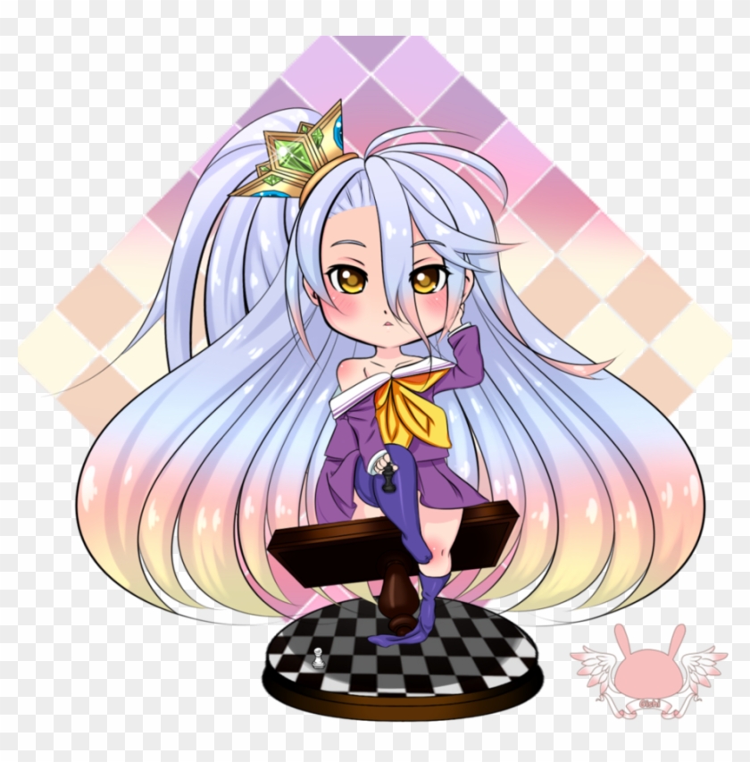 No Game No Life Chibi Anime Art Drawing - No Game No Life Shiro Chibi #1208943