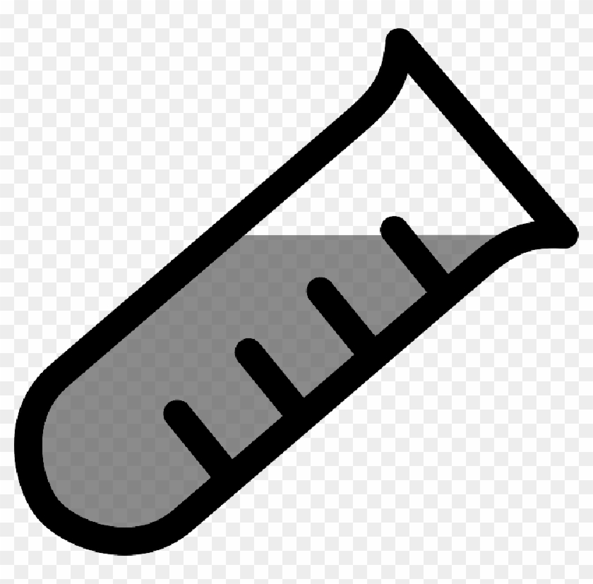 Green, Icon, Chemical, Science, Outline, Drawing - Test Tube Clip Art #1209049