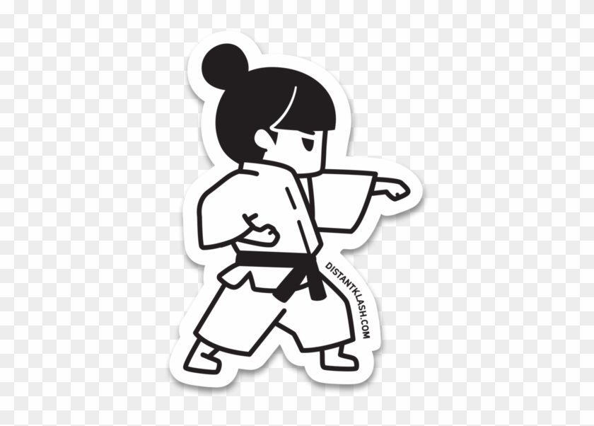 Karate Cartoon Girl #1209164