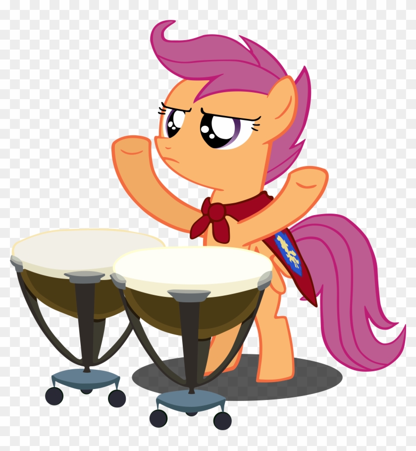 The Master Of The Drums By Camsy34 - Scootaloo Drums #1209222