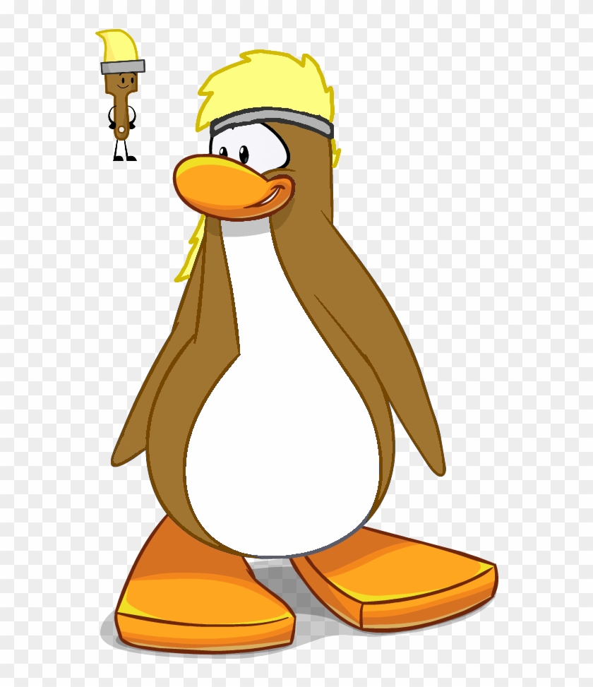Club Penguin Paintbrush By Cadenfeather - Club Penguin Bfdi #1209308