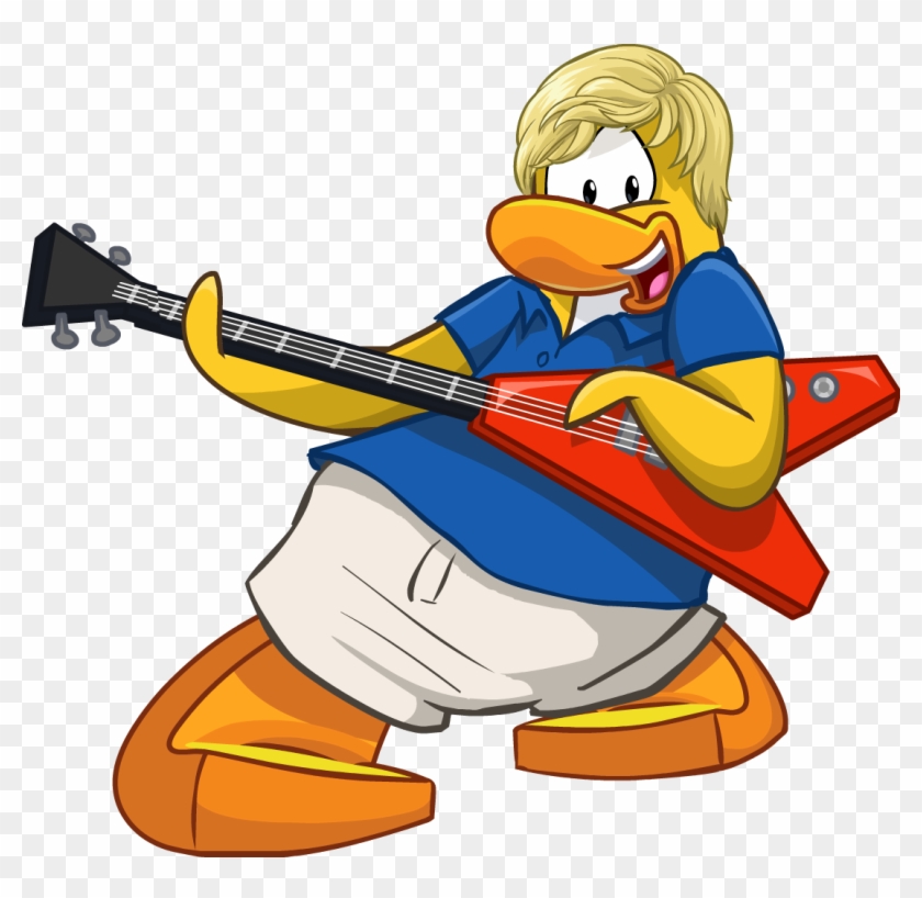 Gym Ball Clipart Club Penguin - Club Penguin Electric Guitar #1209341