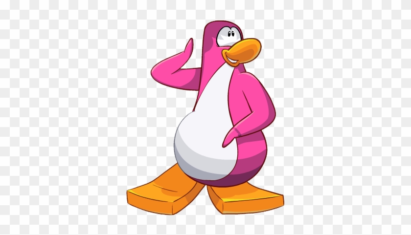 Hey Guys,i Decided To Make Cutouts So Here They Are - Pink Penguin Club Penguin #1209343