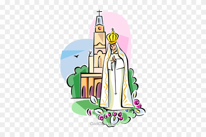 Religious Icon Our Lady Of Fatima Royalty Free Vector - Olive Oil Clip Art #1209418