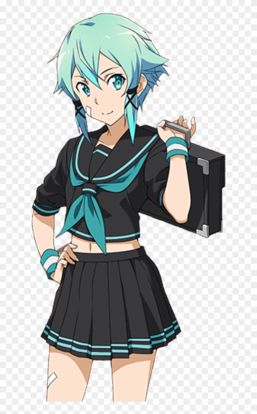 Rinaca-cosplay 57 35 Ggo Sinon School Uniform Render - Sinon School Uniform #1209479