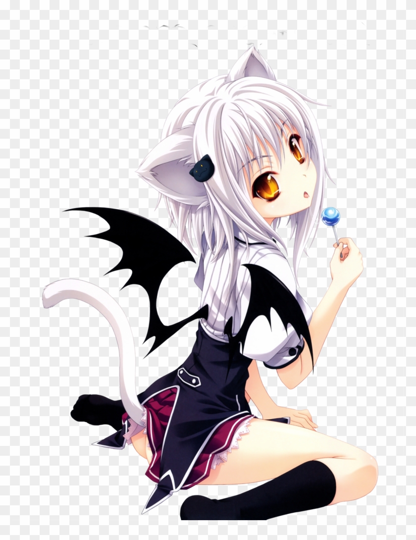 Cute Anime Cat Girl - Free Transparent PNG Clipart Images Download