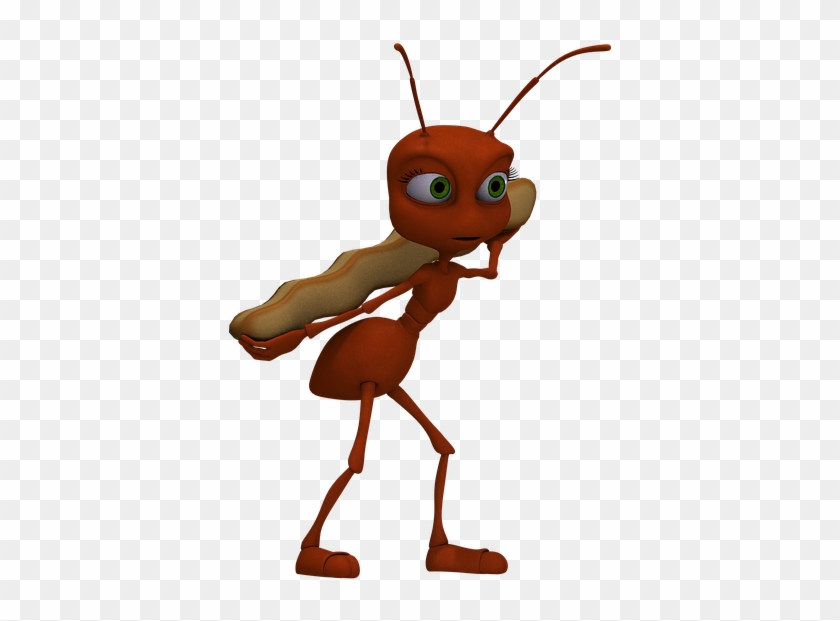 Ants Clipart Hewan - Ant And Grasshopper Cartoon #1209645