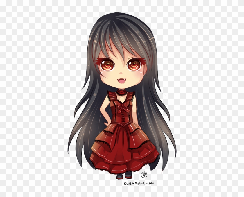 Hair - Anime Chibi Vampire Girl #1209679