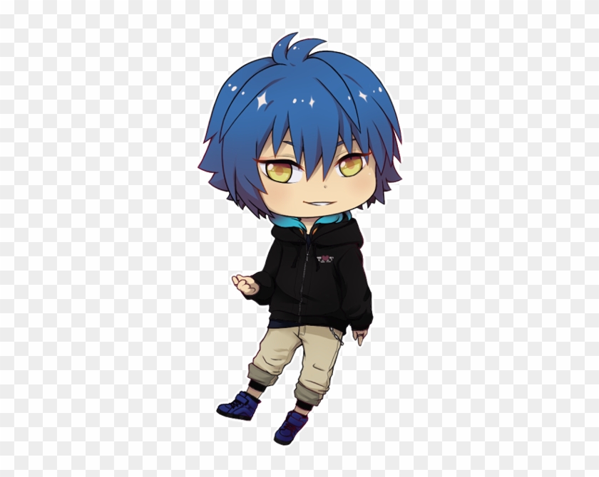 Anime Boy With Blue Hair Download - Anime Chibi Jacket #1209701