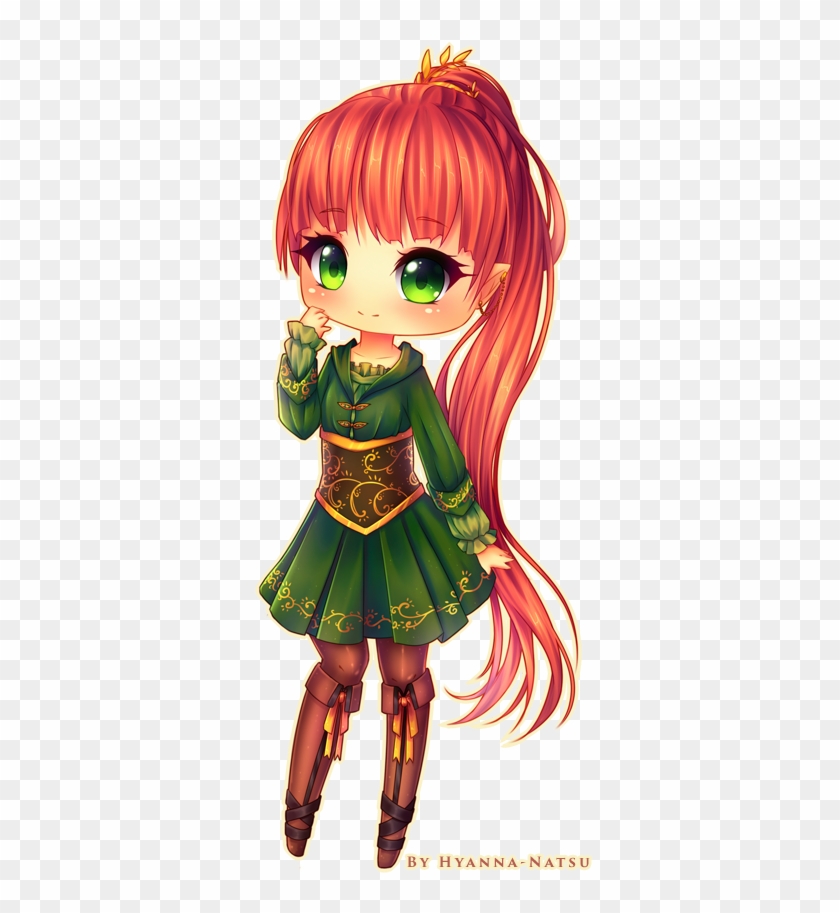 Chibi Softshading Style To Ladymidnightsolace Woaahh - Chibi Anime Elf Girl #1209717