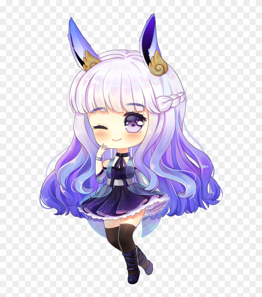 Roblox Anime Girl With Blue Hair Decal Download Super Cute Chibi