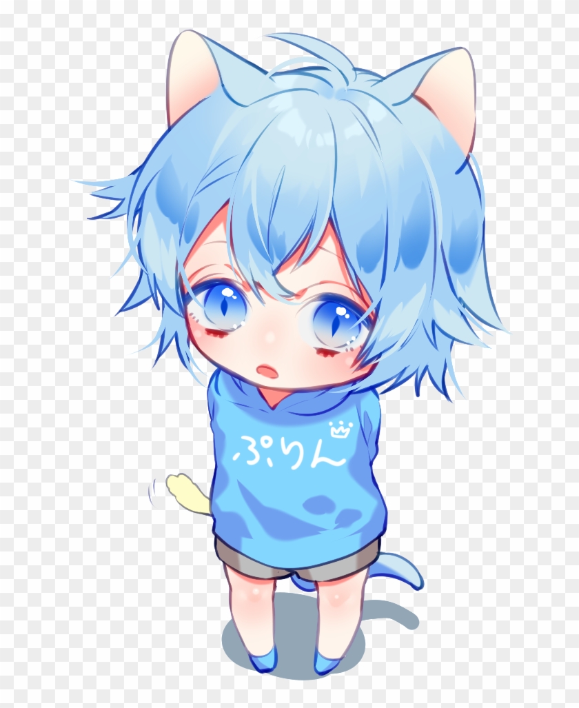 Fishing Clipart Anime Boy - Anime Cat Boy Chibi #1209739