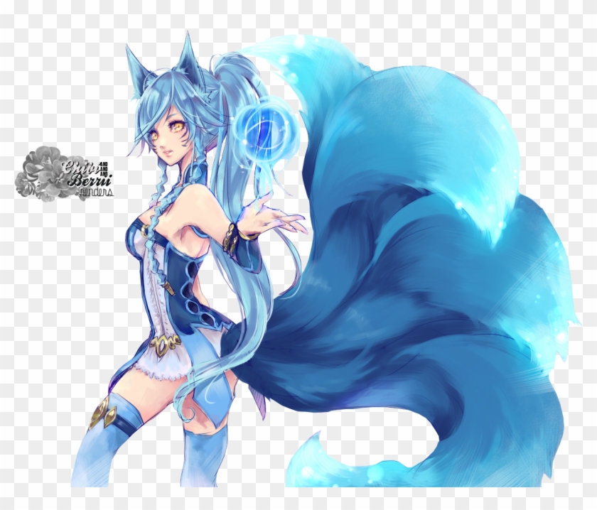 Znalezione Obrazy Dla Zapytania Blue Fox Anime - Nine Tailed Fox Fanart #1209769