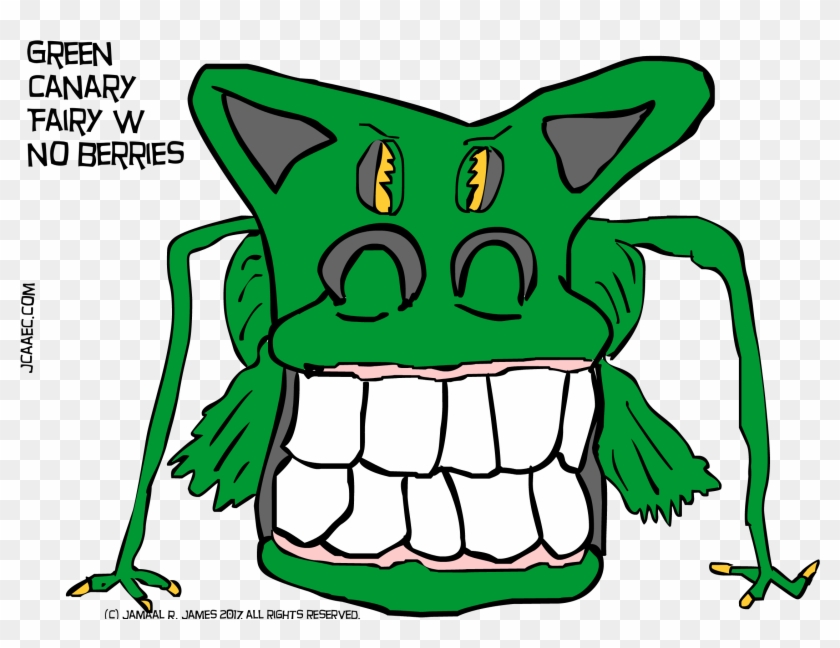 Green Canary Fairy With No Berries Concept Art Created - Cartoon #1209858