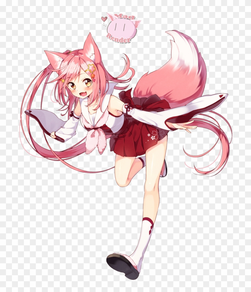 Anime Fox Girl Render - Cartoon #1209890