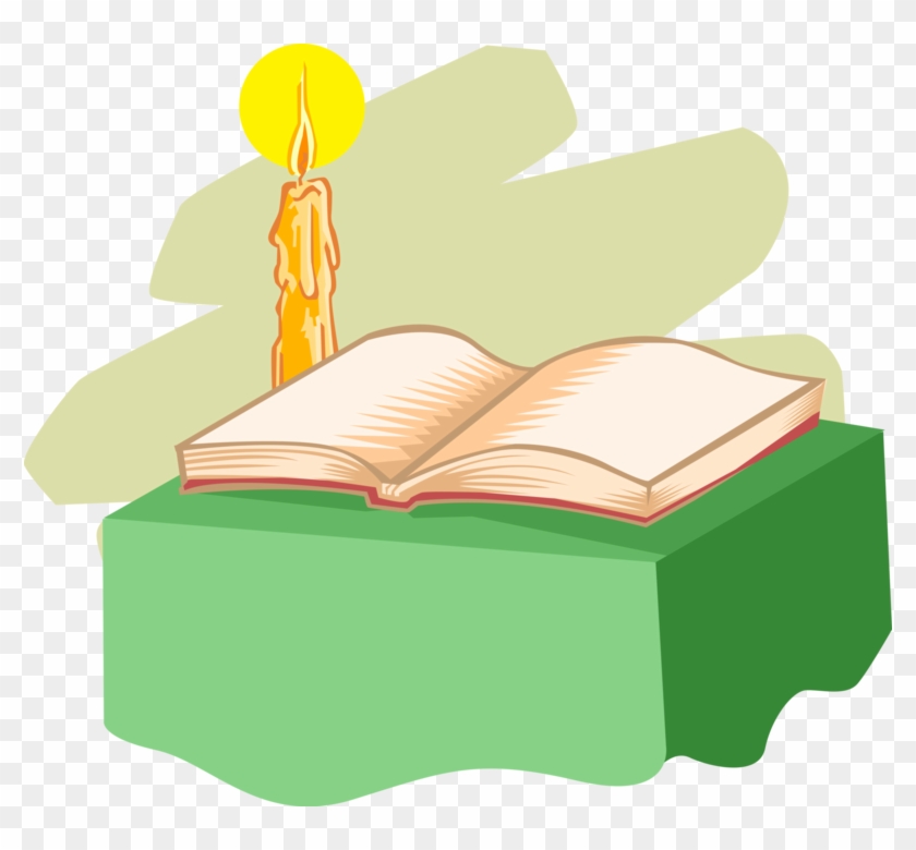 Vector Illustration Of Religious Good Book Holy Bible - Illustration #1210098