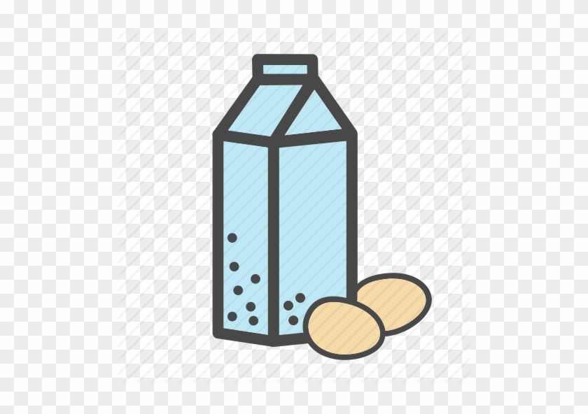 Milk Carton Black Line Vector Icon - Food #1210127