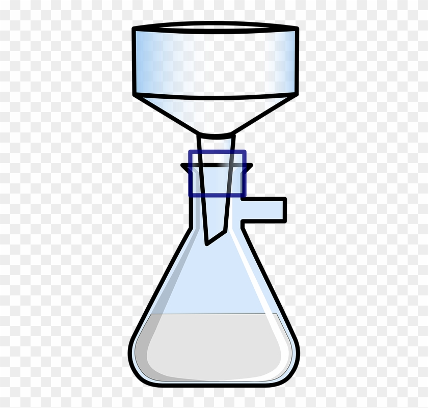Chemistry Filter Funnel - Filter Flask Clip Art #1210294