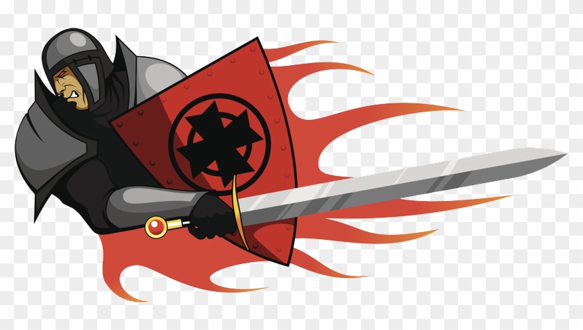 Sword Knight Clip Art - Emblem #1210369