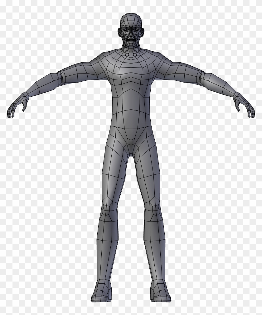 Chuck's Body Topology Front View - Figurine #1210702