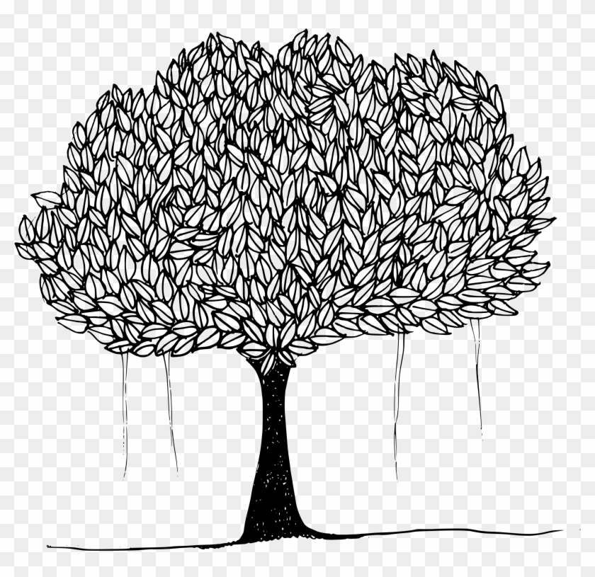 This Free Icons Png Design Of Tree With Leaves - Line Art Of Trees #1210718