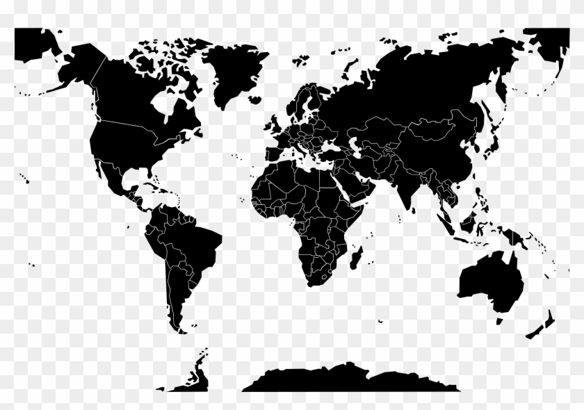 Bunch Ideas Of Low Res World Map Vector Also Aaron - World Map Vector Borders #1210735