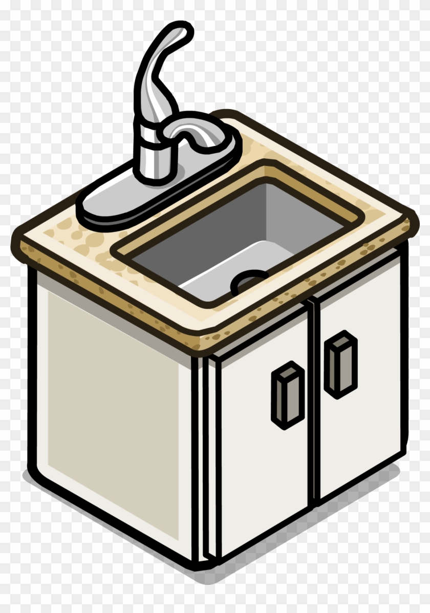 Granite Sink Sprite 001 - Club Penguin Granite Kitchen #1210793