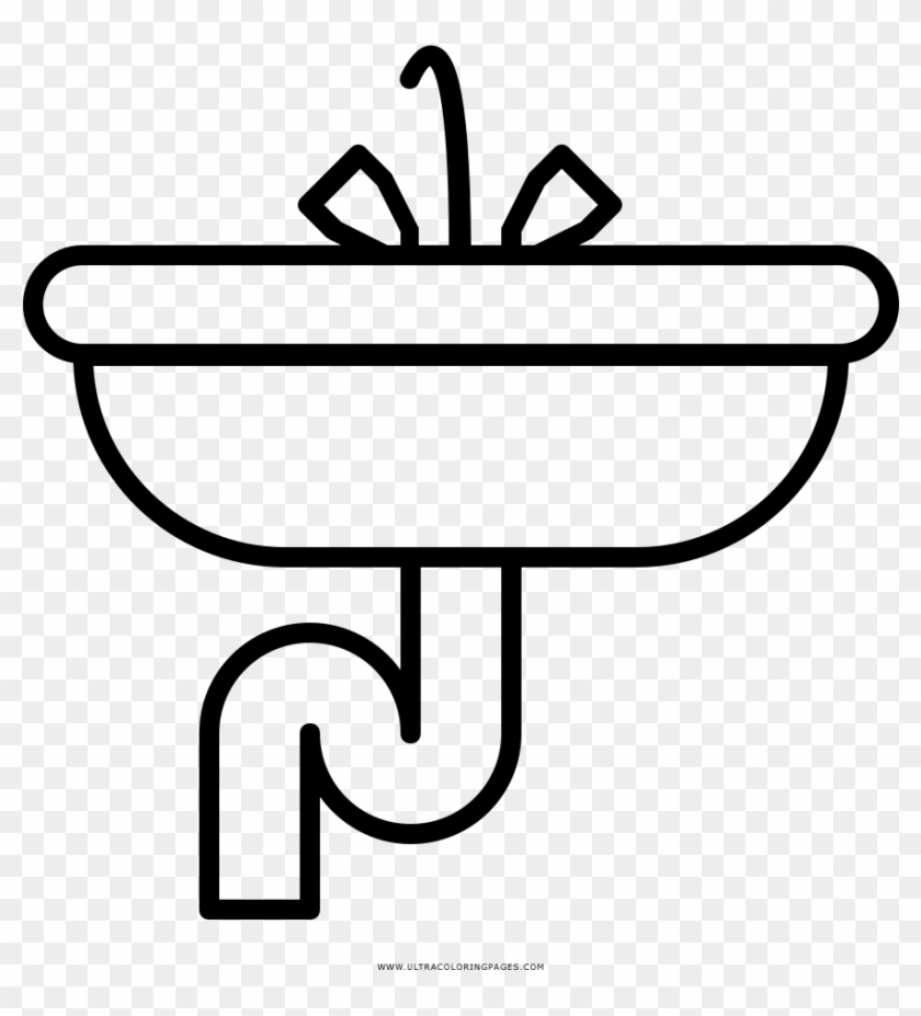 Sink Coloring Page - Desenhos De Pias De Cozinha Para Colorir #1210811