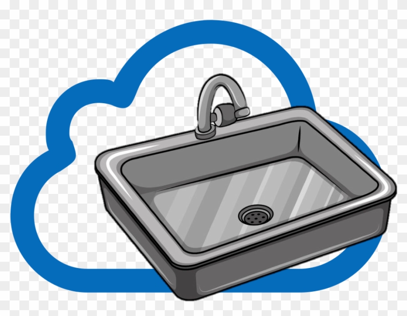 Everything And The Kitchen Sink - Black And White Clipart Sink #1210881