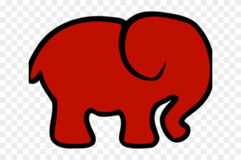 Elephant Clipart Red - Pink Elephant Clip Art #1210939