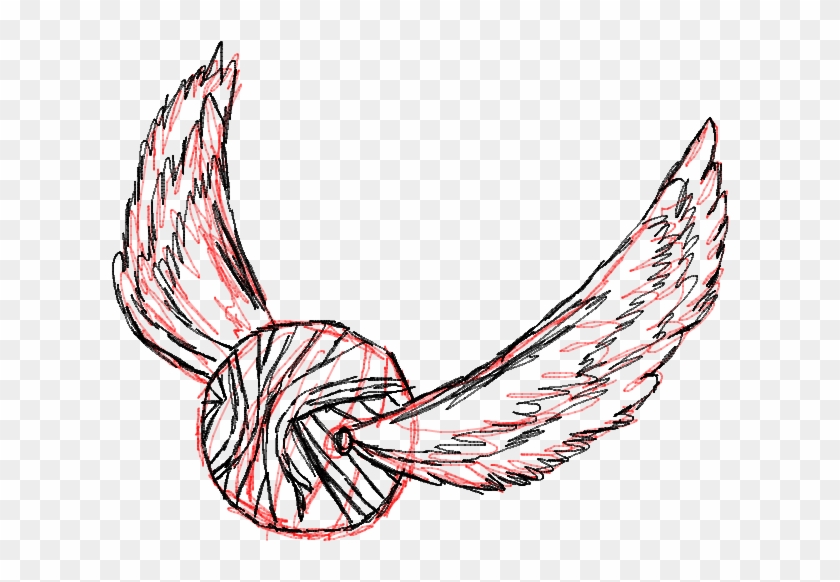 Golden Snitch Drawing For Kids - Sketch #1210967