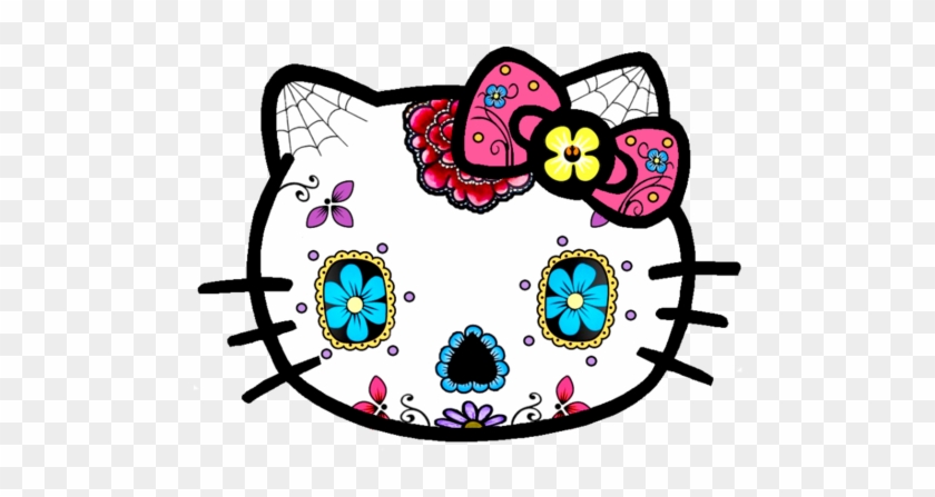 Hello Kitty Sugar Skull Sticker Decal - Hello Kitty Sugar Skull #1210980