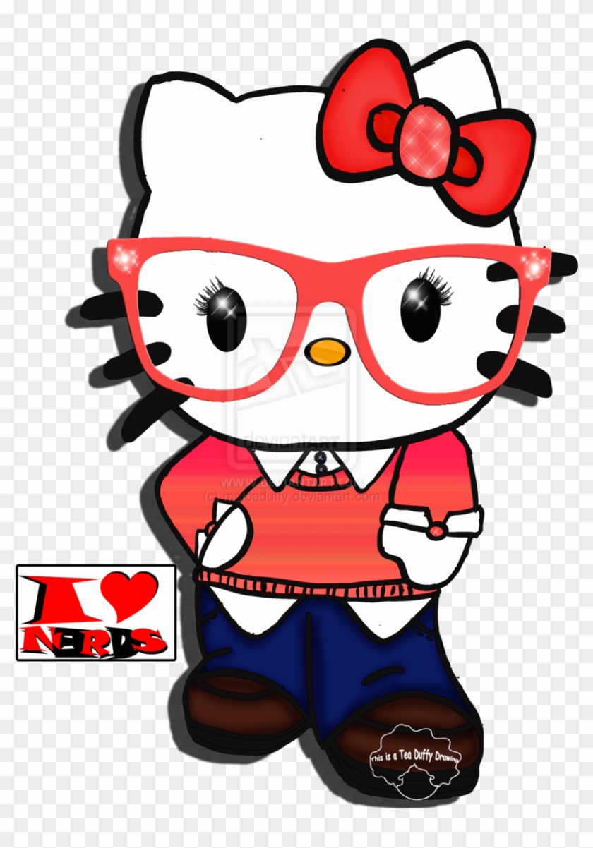 Nerd Hello Kitty Backgrounds - Hello Kitty Cute Nerd - Free ...