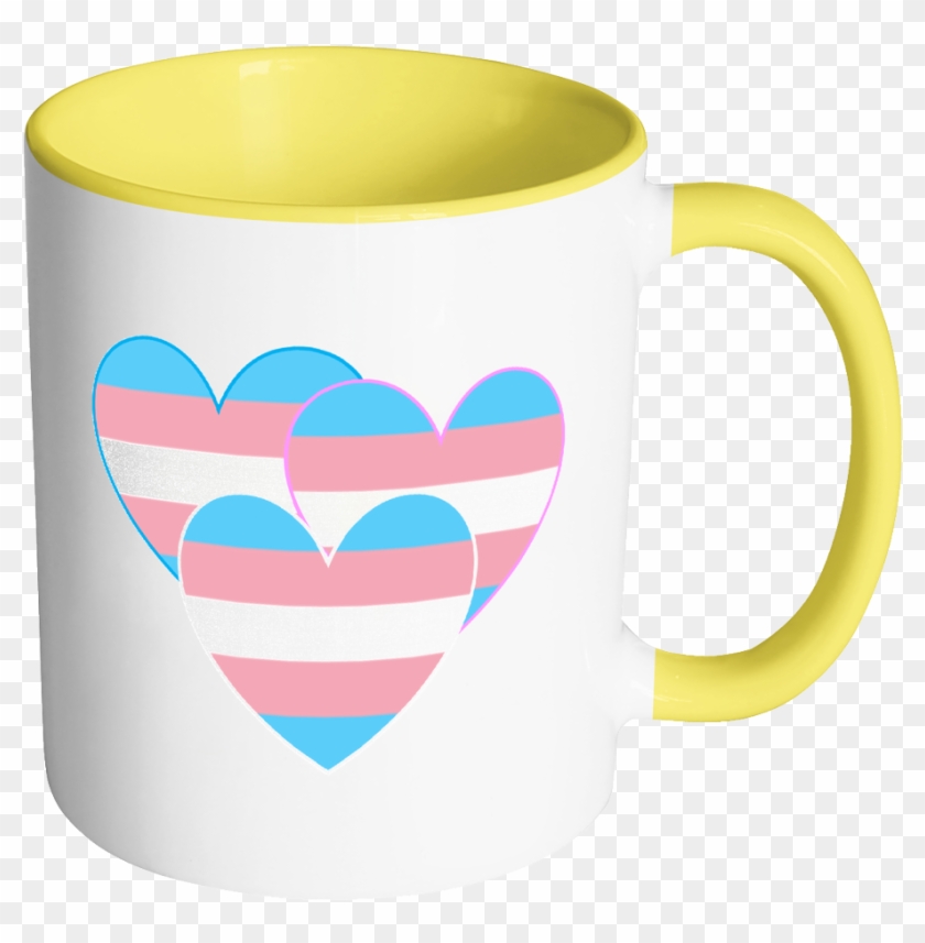 Transgender Pride Heart Mug - Mug #1211011