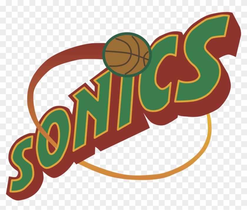 Seattle Supersonics Logo Black And White - Seattle Supersonics Jersey Logo #1211035