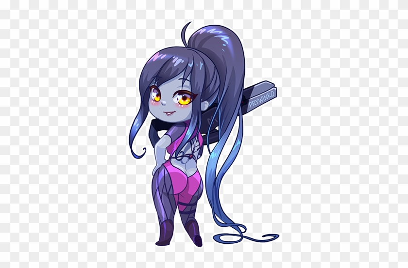 Chibi Widowmaker By Prywinko - Overwatch Chibi Widowmaker #1211097